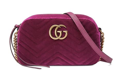 gucci fuchsia velvet bag|Gucci shoulder bag.